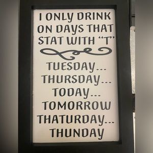 Decorative sign - secret Santa gift or treat yourself